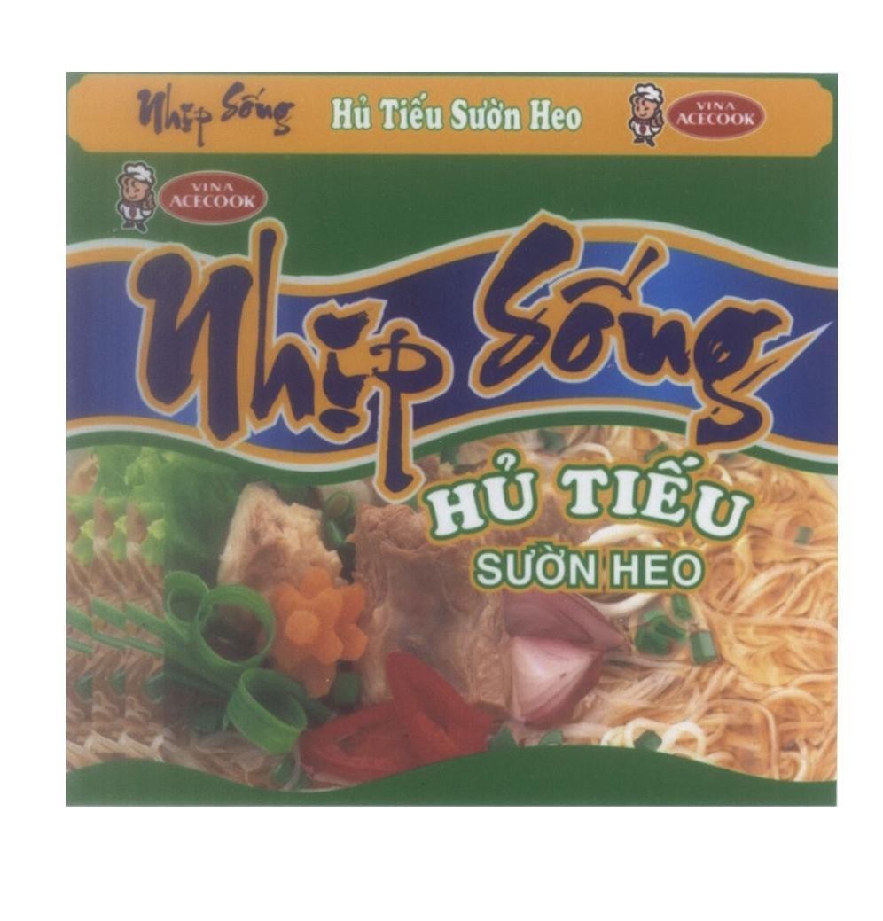 Mẫu nhãn hiệu Nhịp Sống Hủ Tiếu Sườn Heo VINA ACECOOK