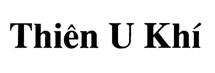 Mẫu nhãn hiệu Thiên U Khí