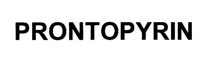 Mẫu nhãn hiệu PRONTOPYRIN