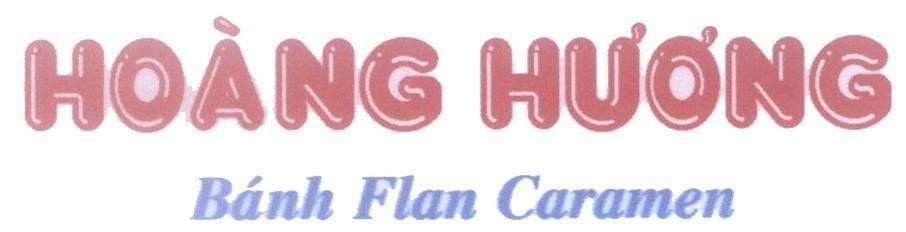 Mẫu nhãn hiệu Hoàng Hương Bánh Flan Caramen