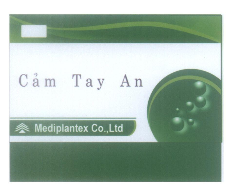 Mẫu nhãn hiệu Cảm Tay An Mediplantex Co.,Ltd