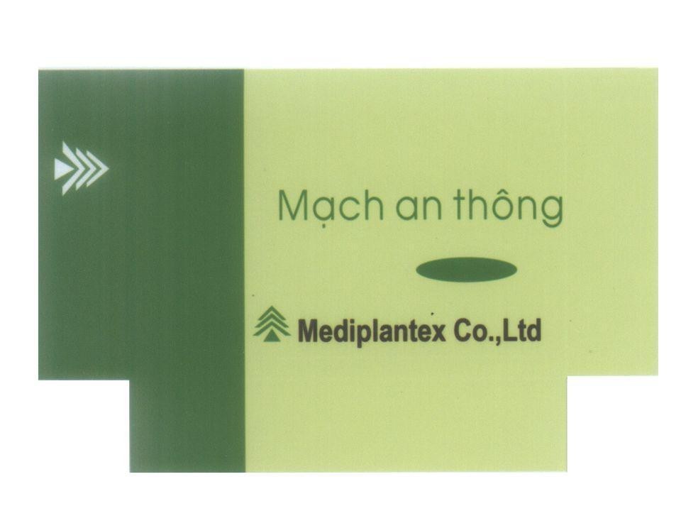 Mẫu nhãn hiệu Mạch an thông Mediplantex Co.,Ltd