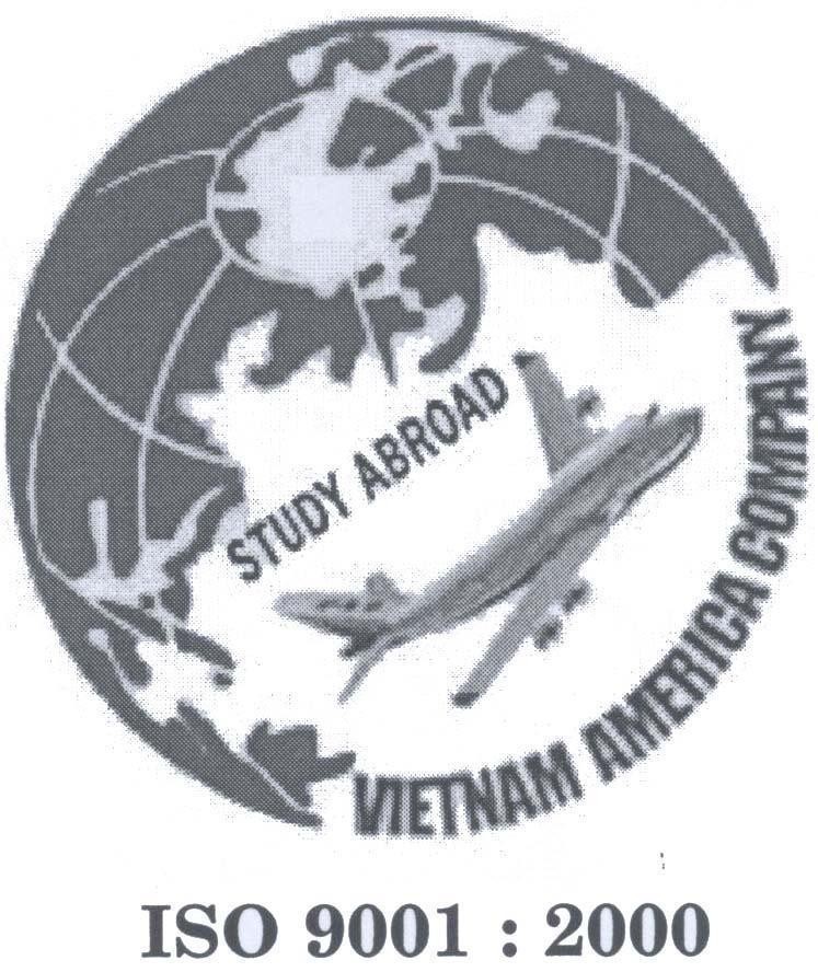 Mẫu nhãn hiệu STUDY ABROAD VIETNAM AMERICA COMPANY ISO 9001 : 2000