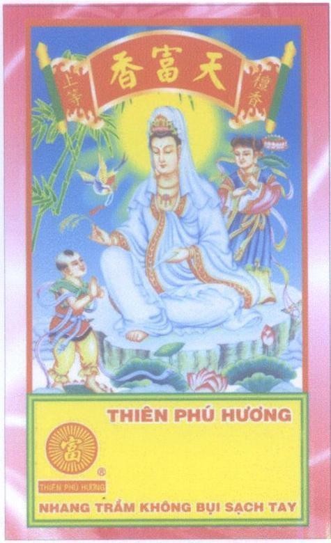 Mẫu nhãn hiệu Thiên Phú Hương Nhang Trầm Không Bụi Sạch Tay [Tien Fu Hsiang; Tan Hsiang Shang Teng: hương trầm thượng hạng]