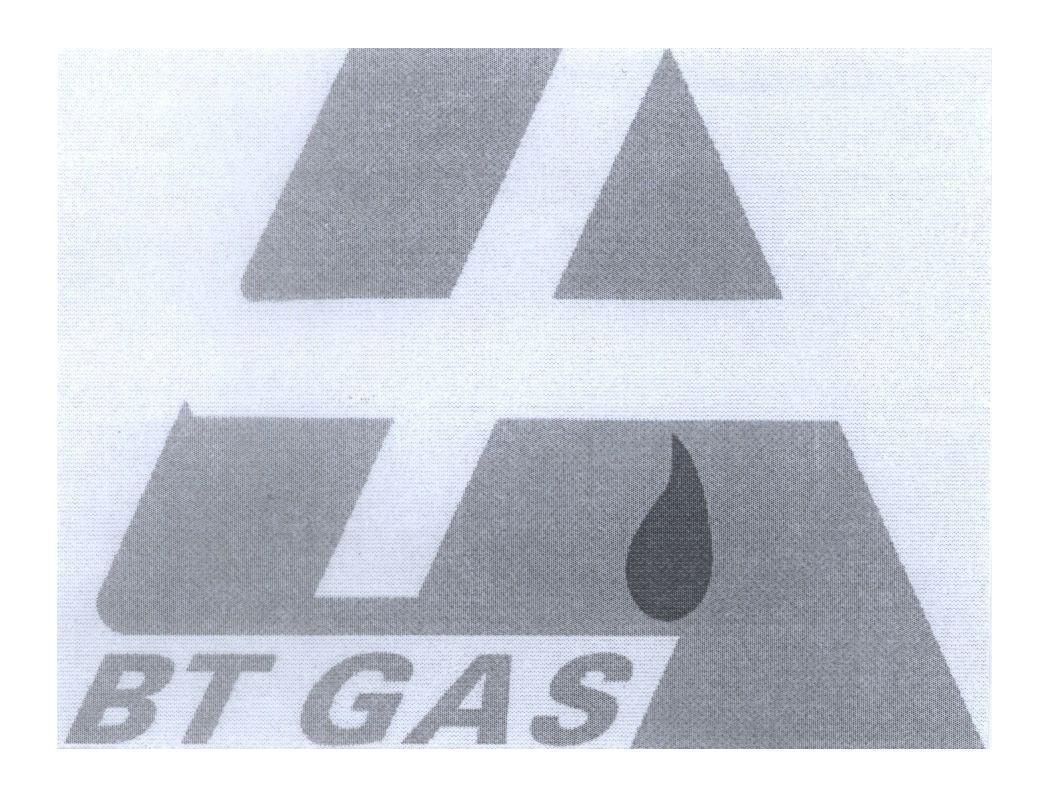 Mẫu nhãn hiệu BT GAS