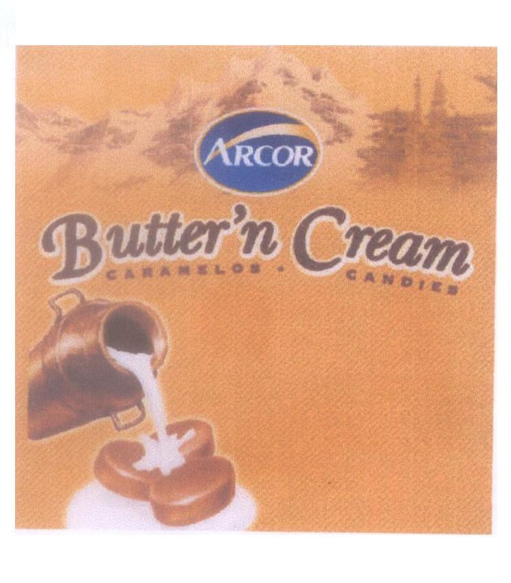 Mẫu nhãn hiệu ARCOR Butter'n Cream CARAMELOS.CANDIES