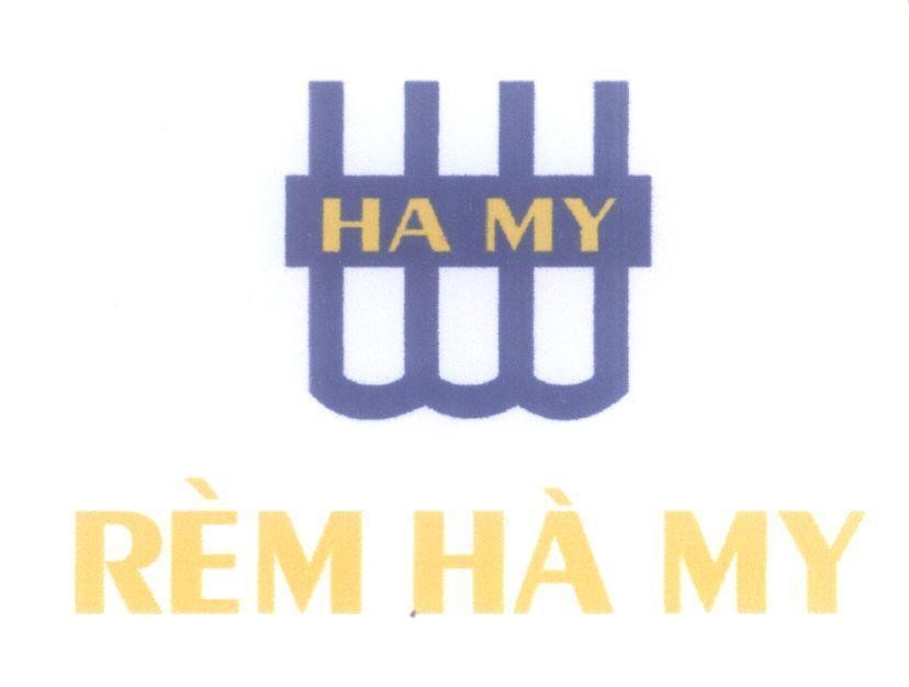 Mẫu nhãn hiệu HA MY Rèm Hà My