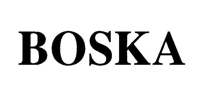 Mẫu nhãn hiệu BOSKA
