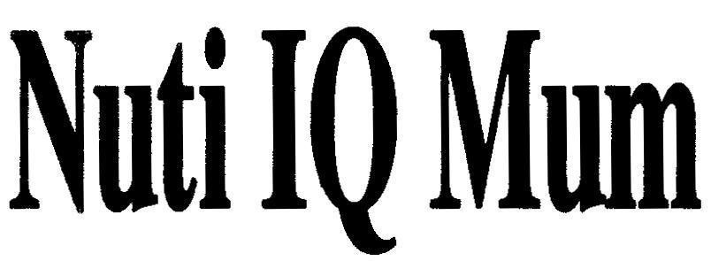 Mẫu nhãn hiệu Nuti IQ Mum