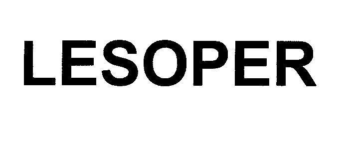 Mẫu nhãn hiệu LESOPER
