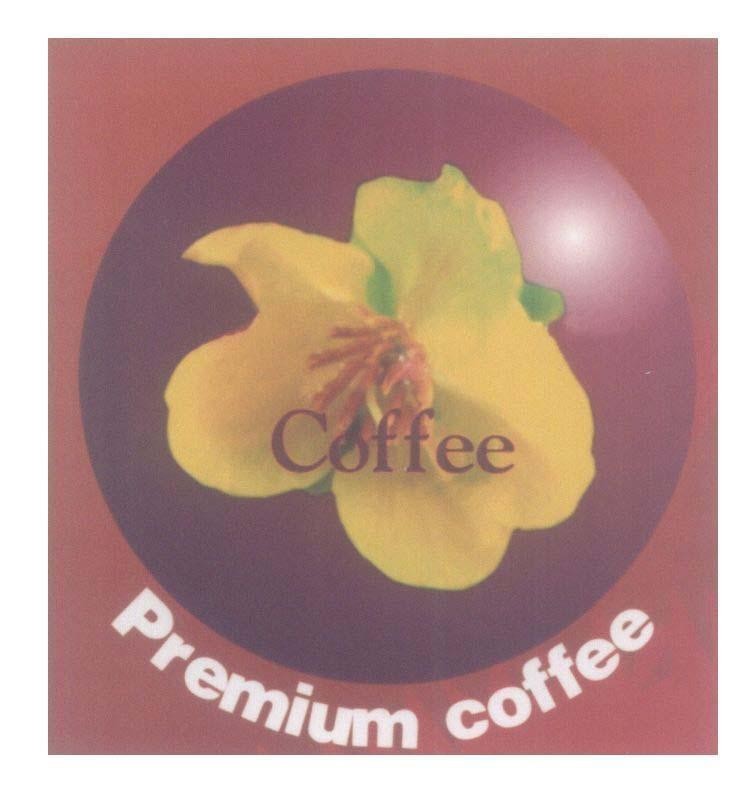 Mẫu nhãn hiệu Coffee Premium coffee