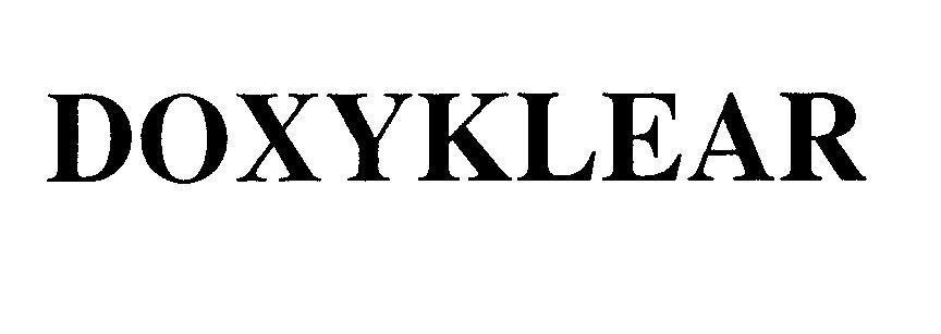Mẫu nhãn hiệu DOXYKLEAR