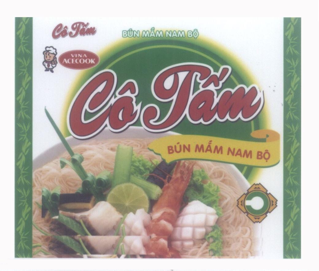 Mẫu nhãn hiệu Cô Tấm VINA ACECOOK Bún Mắm Nam Bộ