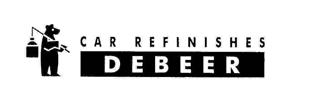 Mẫu nhãn hiệu CAR REFINISHES DE BEER