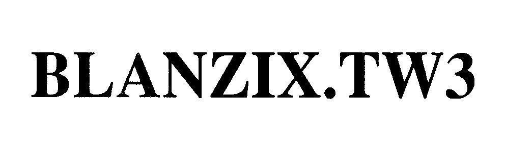 Mẫu nhãn hiệu BLANZIX.TW3