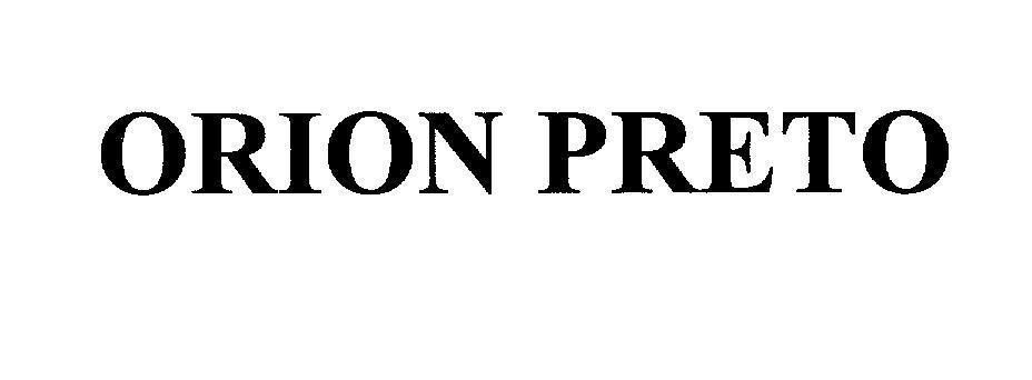 Mẫu nhãn hiệu ORION PRETO