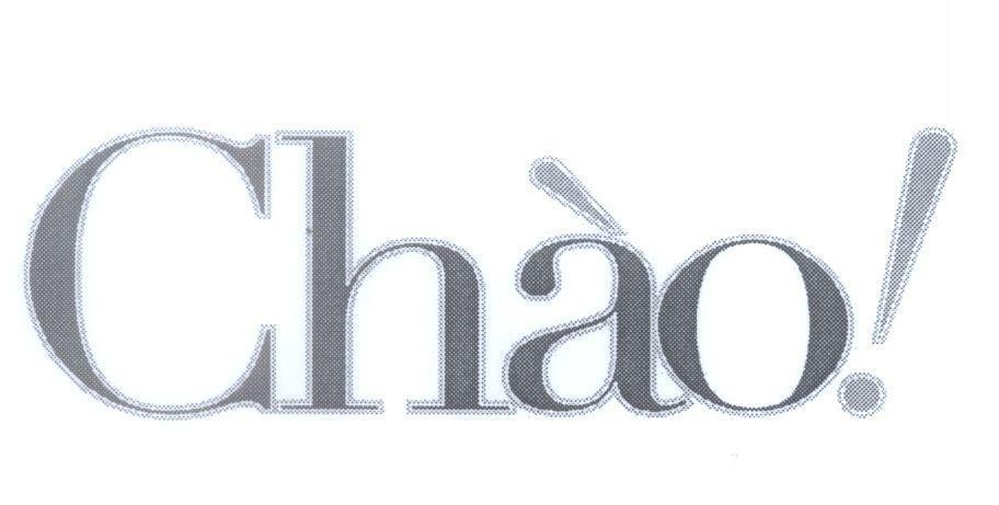 Mẫu nhãn hiệu Chào!