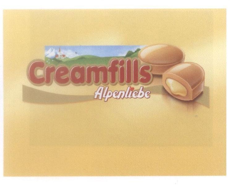 Mẫu nhãn hiệu Creamfills Alpenliebe