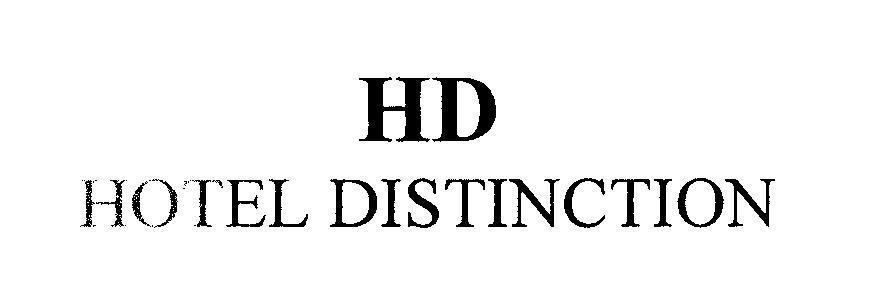 Mẫu nhãn hiệu HD HOTEL DISTINCTION