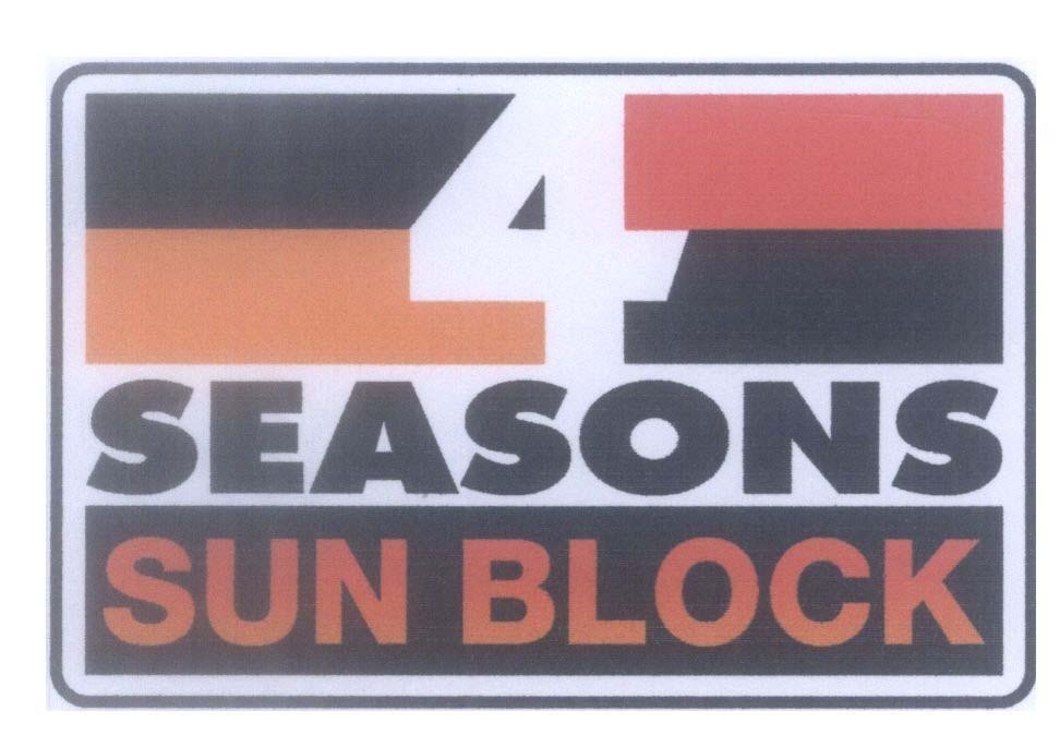 Mẫu nhãn hiệu 4 SEASONS SUN BLOCK