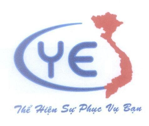Mẫu nhãn hiệu YE Thể Hiện Sự Phục Vụ Bạn