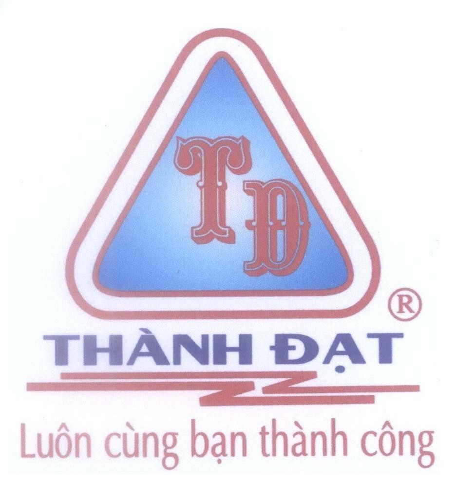 Mẫu nhãn hiệu TĐ Thành Đạt Luôn cùng bạn thành công
