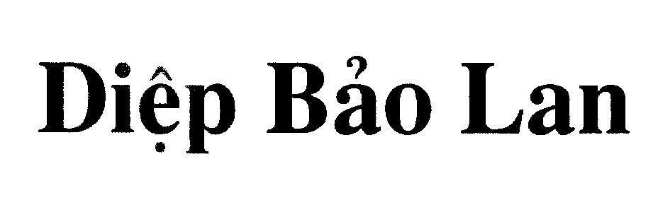 Mẫu nhãn hiệu Diệp Bảo Lan