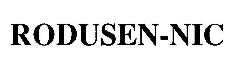 Mẫu nhãn hiệu RODUSEN-NIC