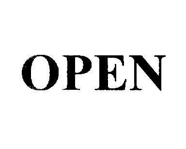 Mẫu nhãn hiệu OPEN