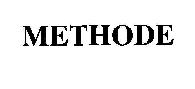 Mẫu nhãn hiệu METHODE SWISS