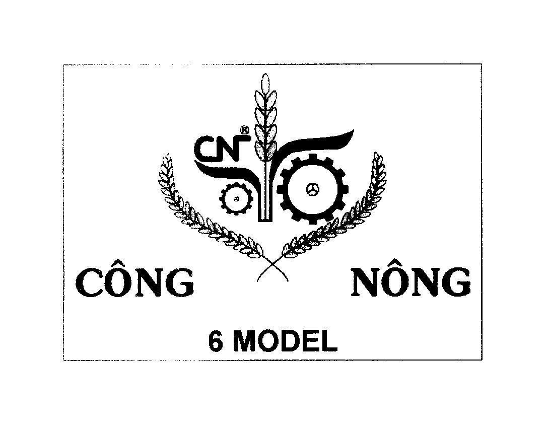 Mẫu nhãn hiệu CN CÔNG NÔNG 6 MODEL