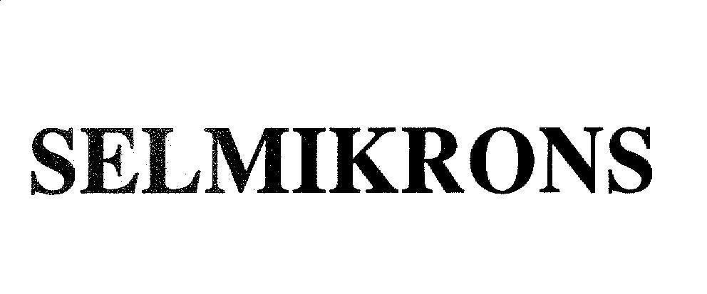 Mẫu nhãn hiệu SELMIKRONS