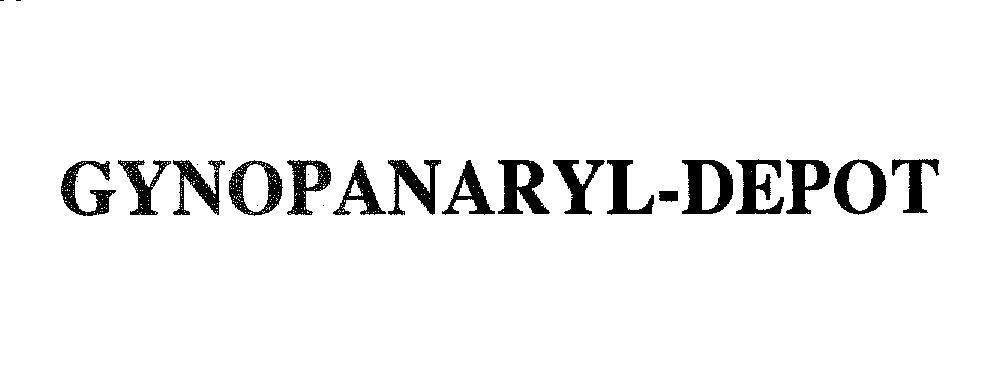 Mẫu nhãn hiệu GYNOPANARYL-DEPOT