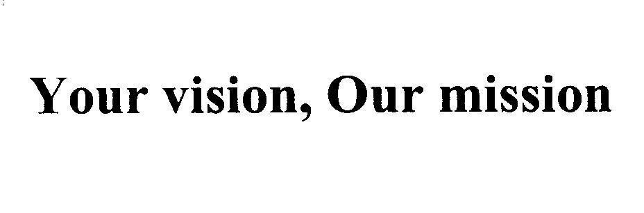 Mẫu nhãn hiệu Your vision, Our mission