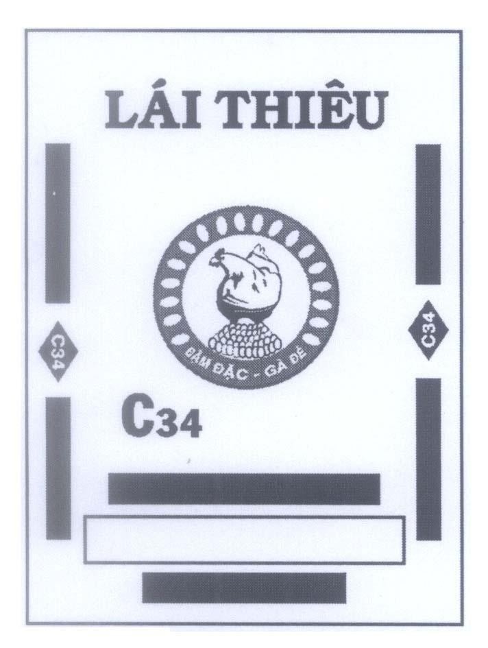 Mẫu nhãn hiệu Lái Thiêu C34 Đậm Đặc - Gà Đẻ