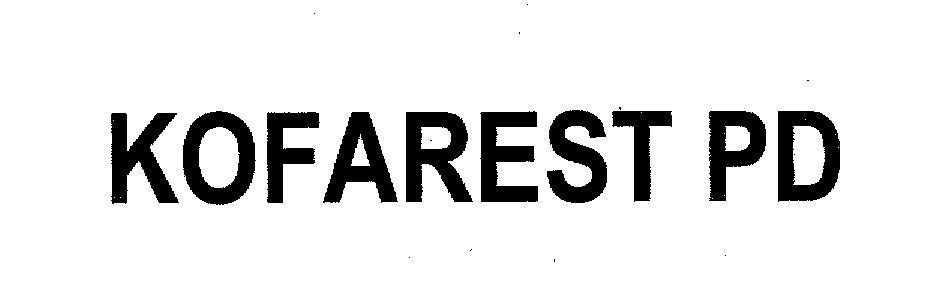 Mẫu nhãn hiệu KOFAREST PD