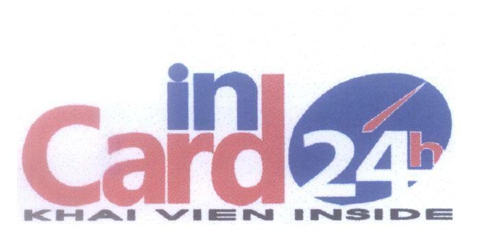 Mẫu nhãn hiệu KHAI VIEN INSIDE in Card 24h
