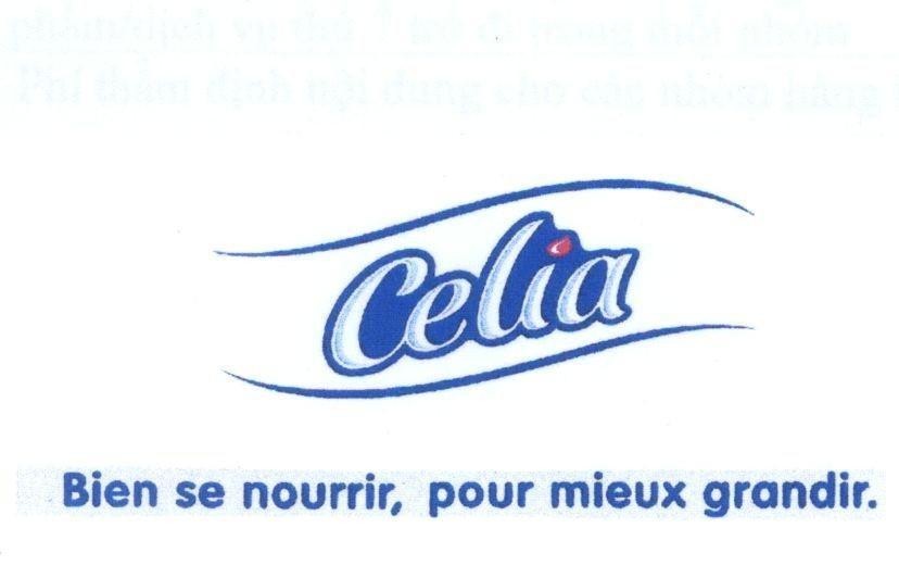 Mẫu nhãn hiệu Celia Bien se nourrir, pour mieux grandir
