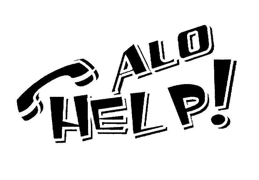 Mẫu nhãn hiệu ALO HELP!