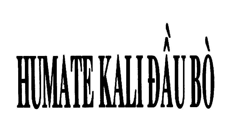 Mẫu nhãn hiệu HUMATE KALI đầu bò