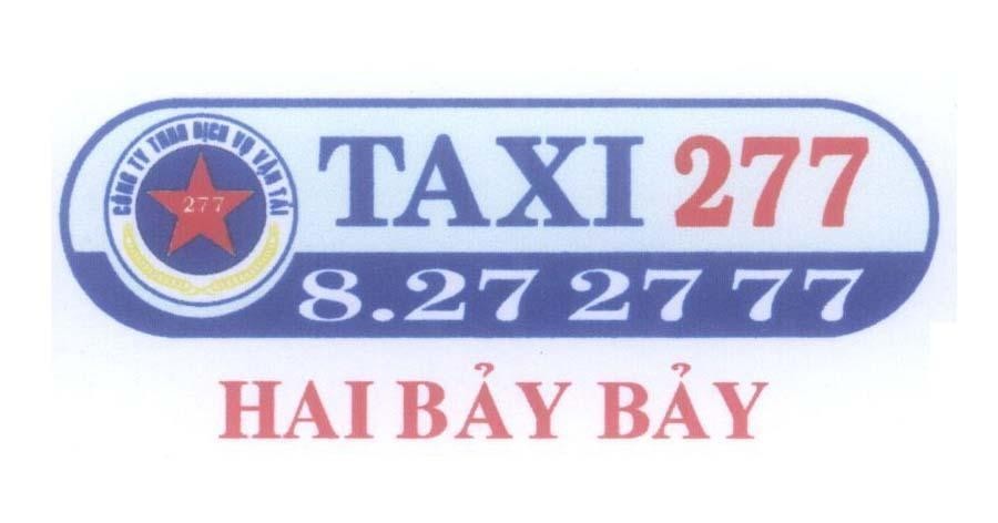 Mẫu nhãn hiệu TAXI 277 8.27 27 77 Hai Bảy Bảy Công Ty TNHH Dịch Vụ Vận Tải 277