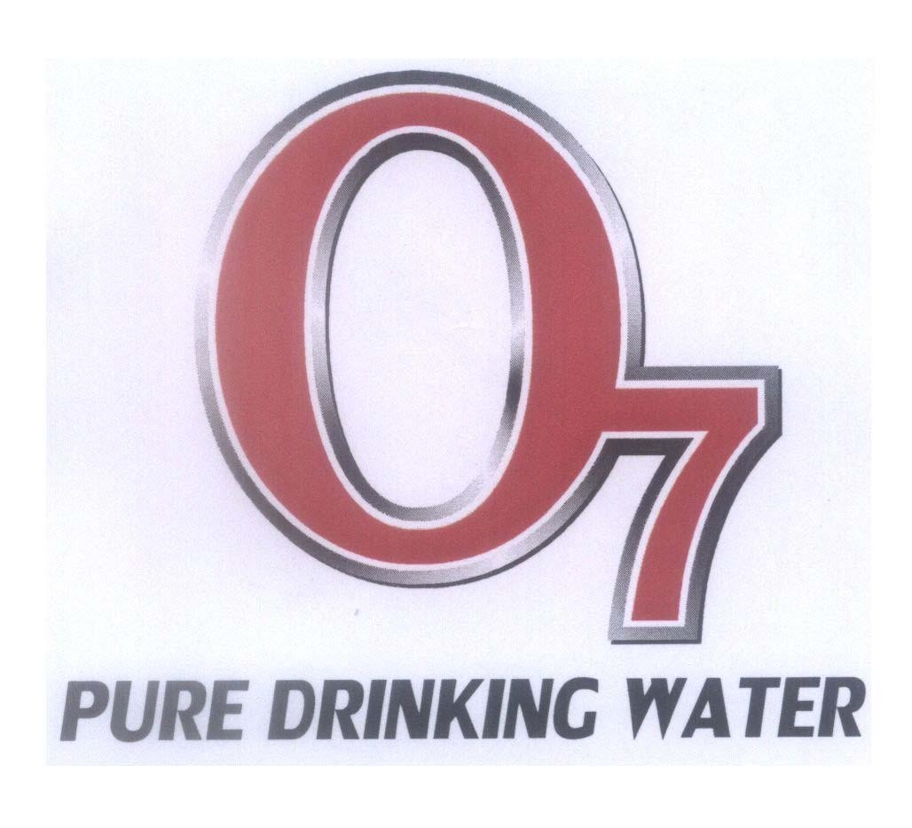 Mẫu nhãn hiệu O7 PURE DRINKING WATER