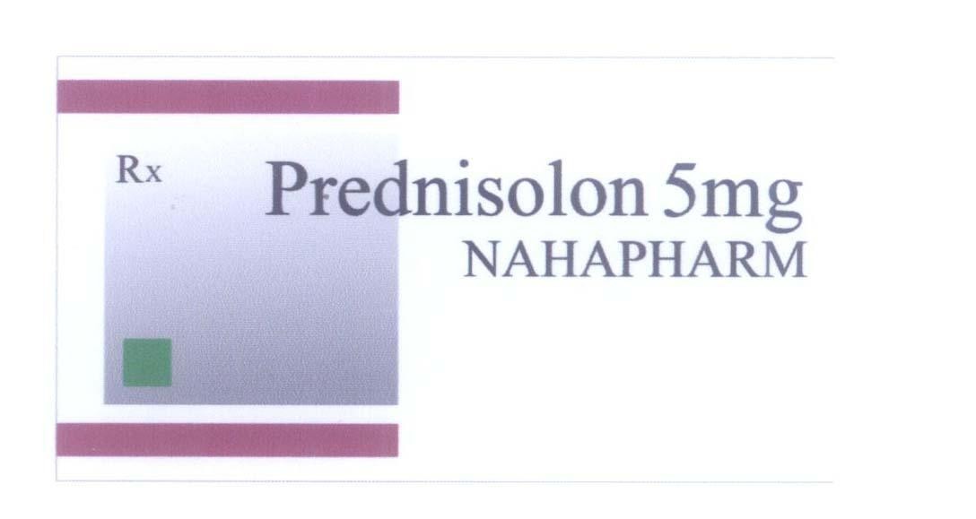 Mẫu nhãn hiệu RX Prednisolon 5mg NAHAPHARM