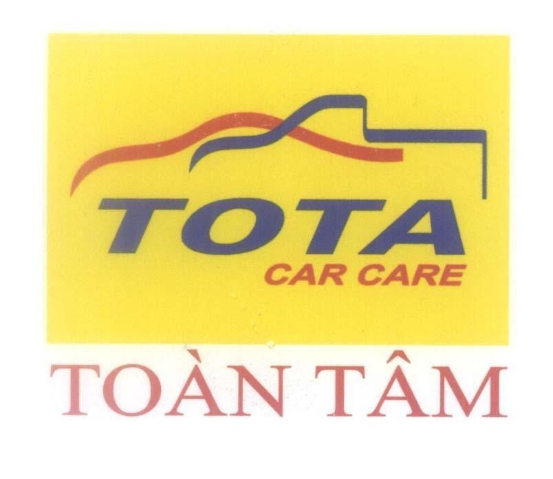 Mẫu nhãn hiệu TOTA CAR CARE Toàn Tâm