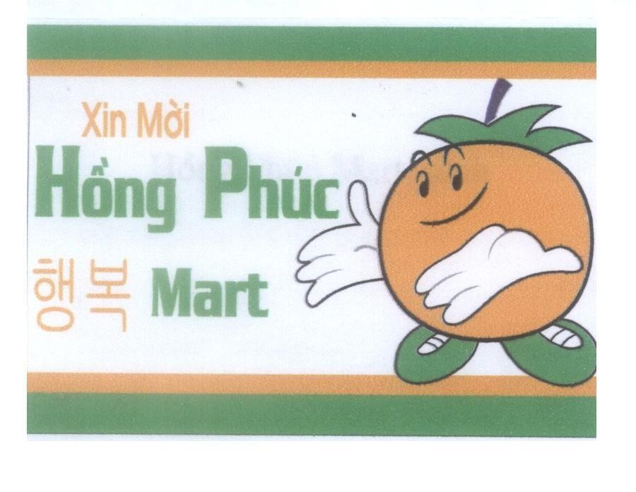 Mẫu nhãn hiệu Xin Mời Hồng Phúc Mart [Heng Pok: Hồng Phúc]