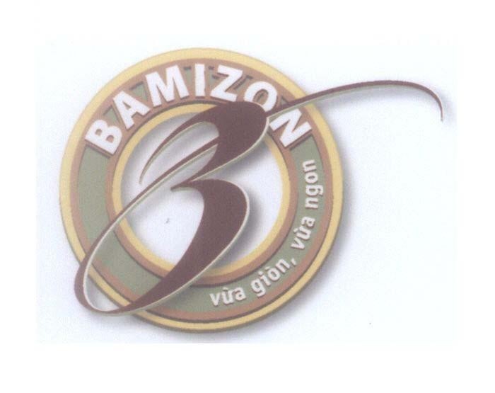 Mẫu nhãn hiệu BAMIZON B vừa giòn, vừa ngon