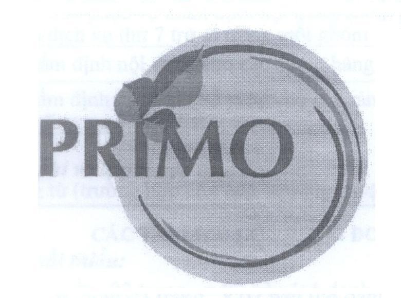 Mẫu nhãn hiệu PRIMO