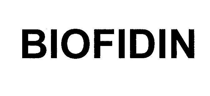 Mẫu nhãn hiệu BIOFIDIN