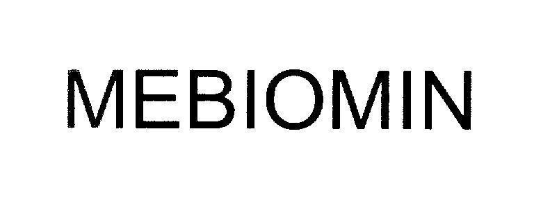 Mẫu nhãn hiệu MEBIOMIN