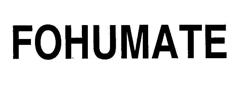 Mẫu nhãn hiệu FOHUMATE